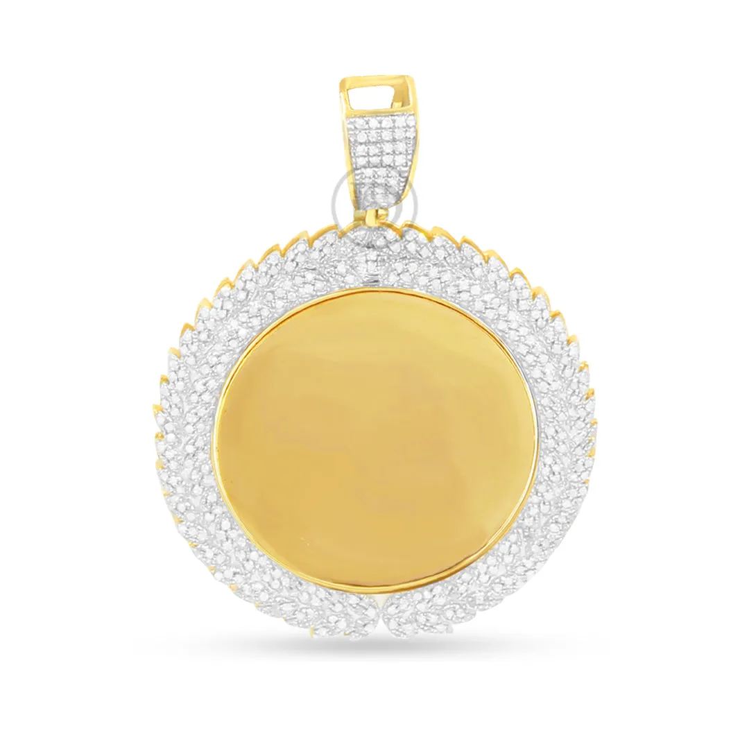 10K Yellow Gold Memory Pendant with 0.82CT Diamonds