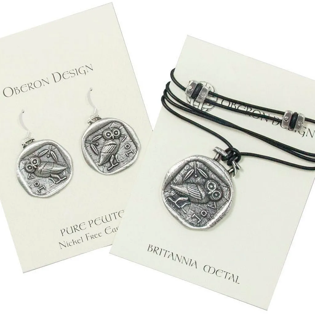Athena's Owl Jewelry Set