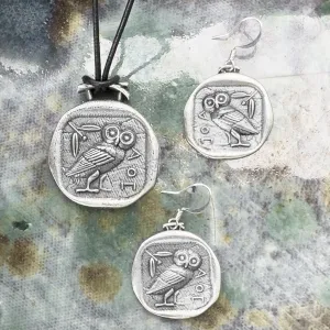 Athena's Owl Jewelry Set