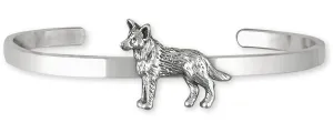 Australian Cattle Dog Jewelry Sterling Silver Handmade Cattle Dog Bracelet  ACD8-CB
