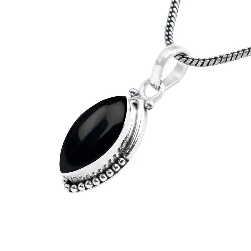 Black Onyx Stone Pendant Silver Pendant For Women Girls Gift, Natural Gemstone Pendant Necklace, Handmade Pendant, Solitaire Pendant Christmas Gift