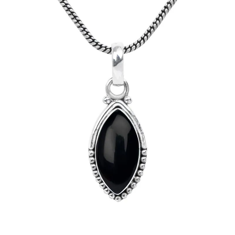 Black Onyx Stone Pendant Silver Pendant For Women Girls Gift, Natural Gemstone Pendant Necklace, Handmade Pendant, Solitaire Pendant Christmas Gift
