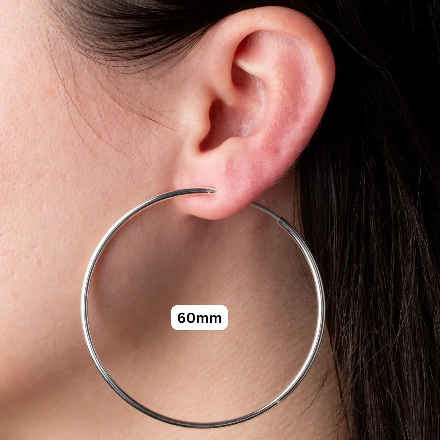 Clip On Spring Hoop Earrings for Non-Pierced Ears