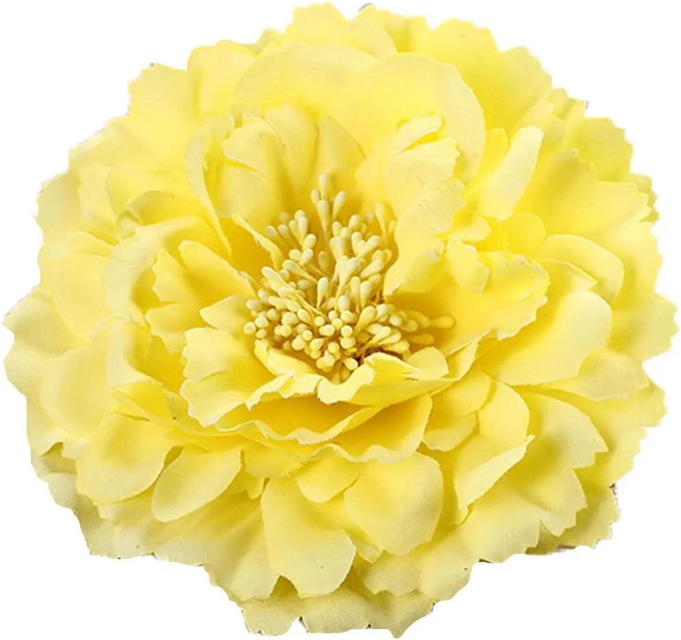 Floral Fall Peony Flower Hair Clip Flamenco Dancer Pin up Flower Brooch