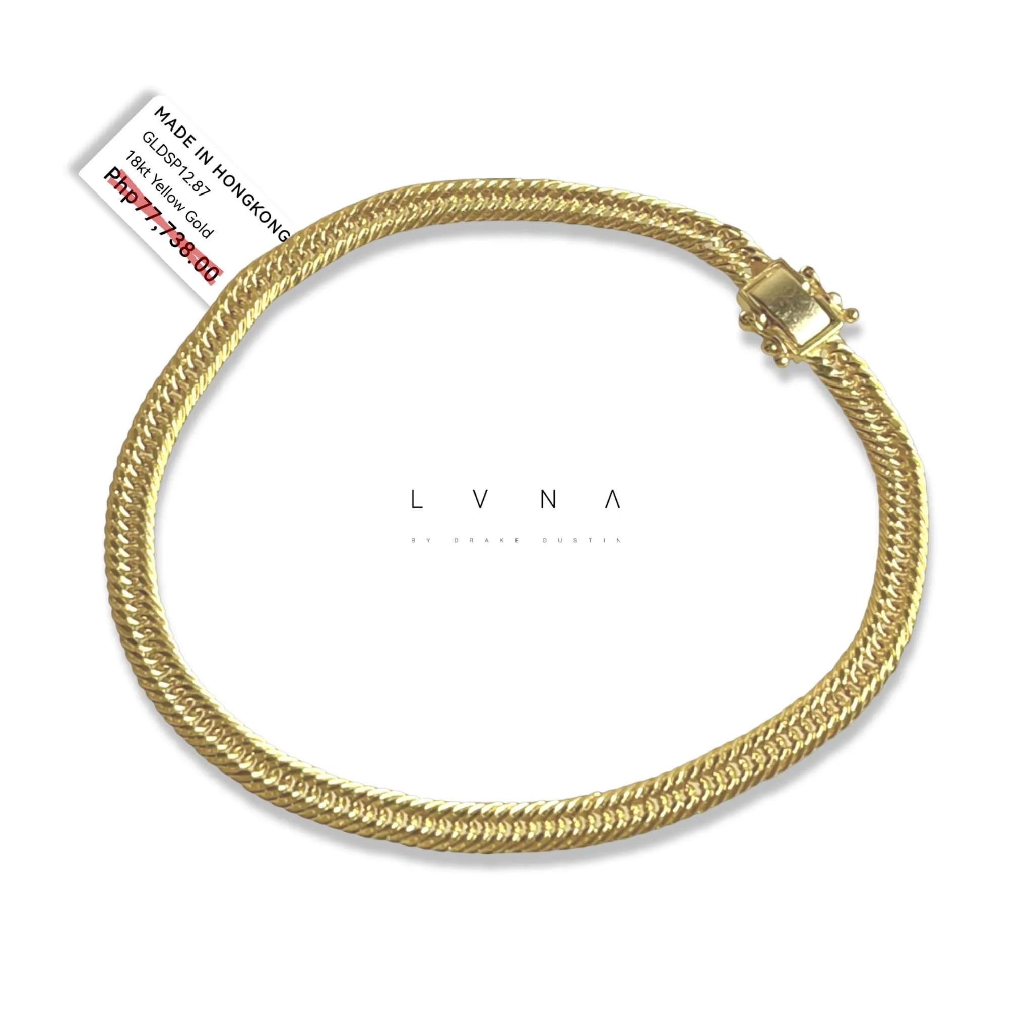#GOLD2024 | 18K Golden Triple Lock Unisex Bracelet