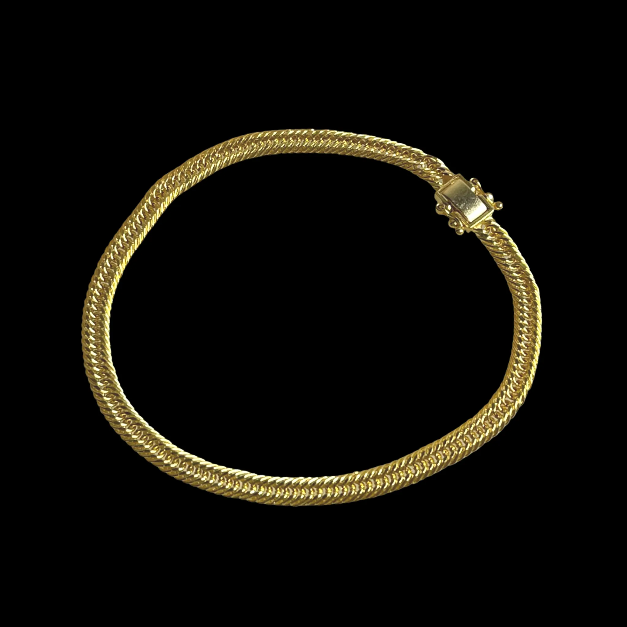 #GOLD2024 | 18K Golden Triple Lock Unisex Bracelet