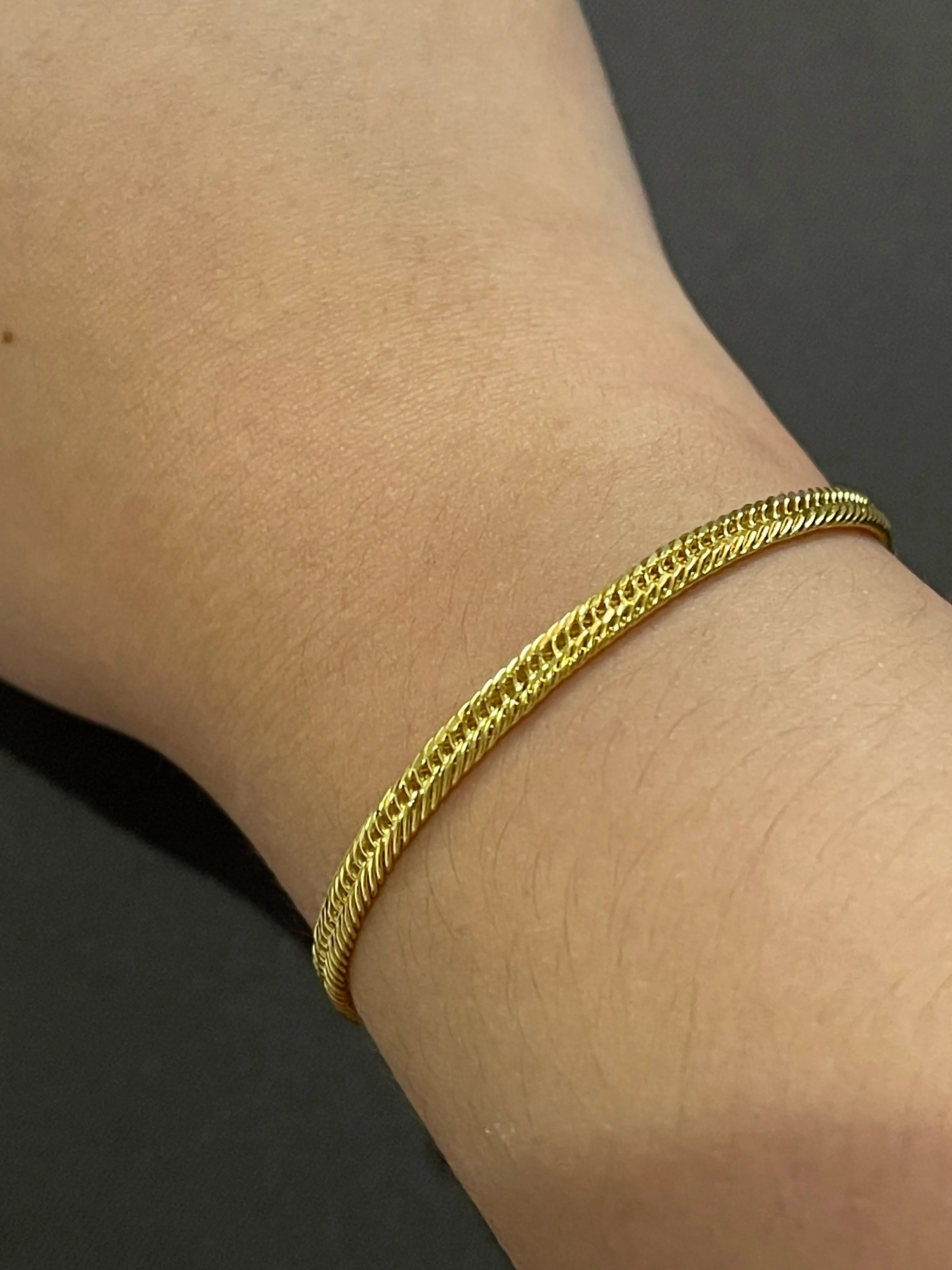 #GOLD2024 | 18K Golden Triple Lock Unisex Bracelet