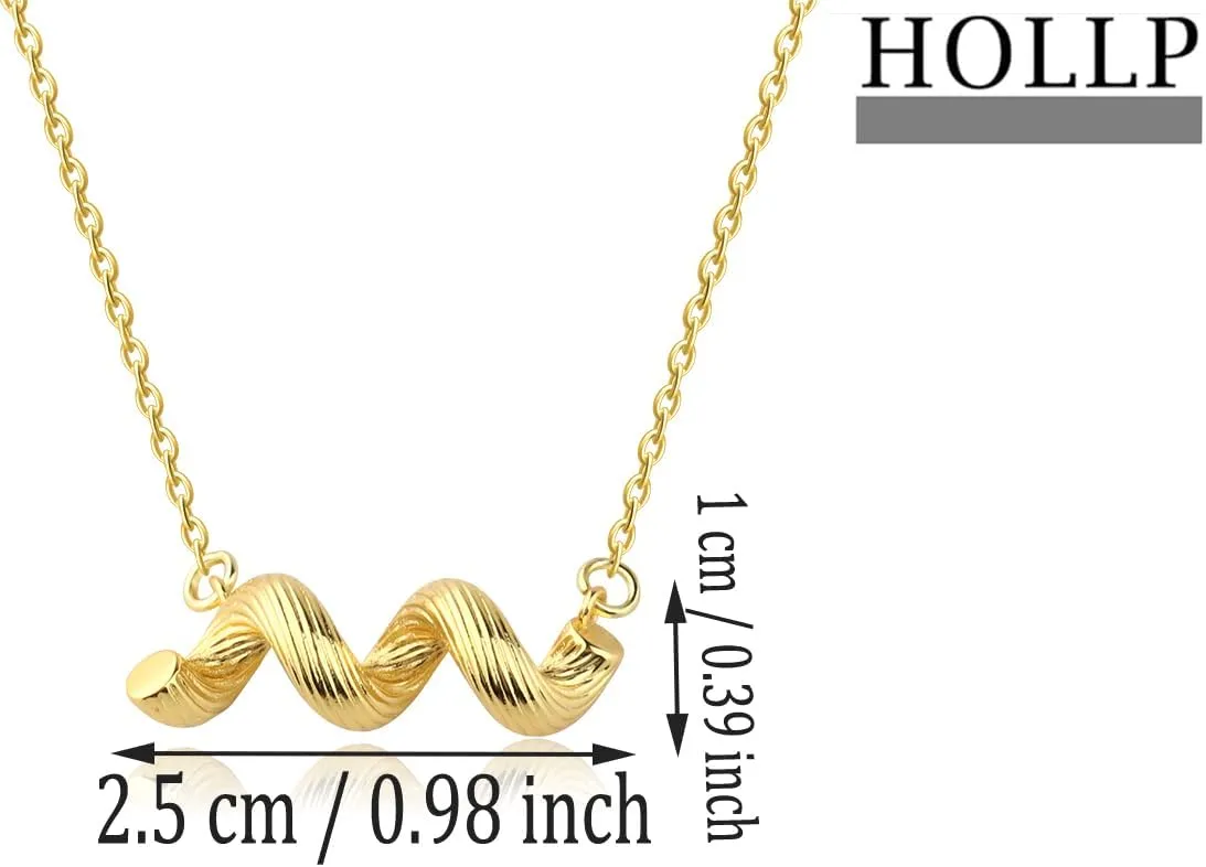HOLLP Pasta Pendant Jewelry Chef Gift Italian Food Accessory Italian Pasta Jewelry