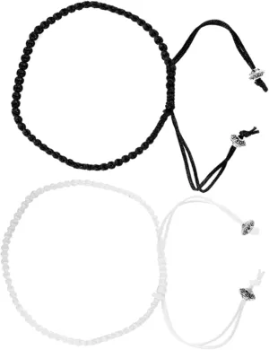 Homoyoyo Handmade Braided Rope Couples Set Matching Couples Bracelets for Her Him