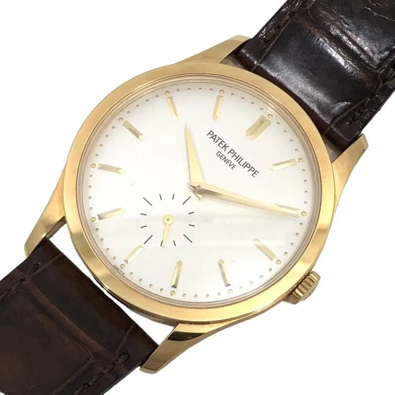 Patek Philippe Calatrava 5196J-001 Silver Dial Watch Men's Used