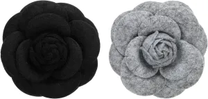 PATIKIL Camellia Fabric Pin, Flower Brooch Artificial Flowers Brooches for Women Girls Cloth Wedding Party Decor Accessories Jewelry