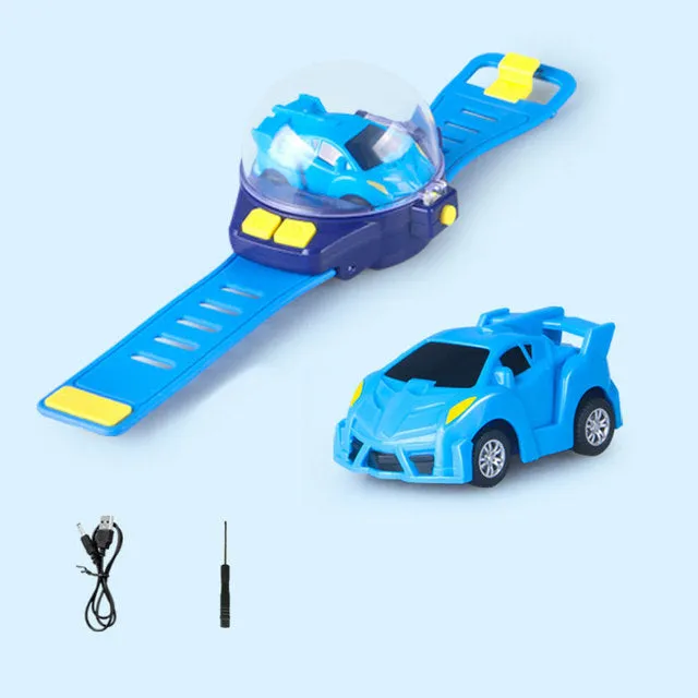 Small Car Analog Watch Remote Control Batteryed Toys