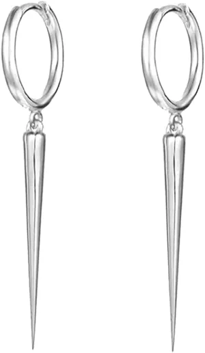 Spike Dangle Drop Hoop Earrings for Women Men Stainless Steel Hoops Cuff Cartilage Stud Tragus Helix Wrap Geometric Personalized Punk